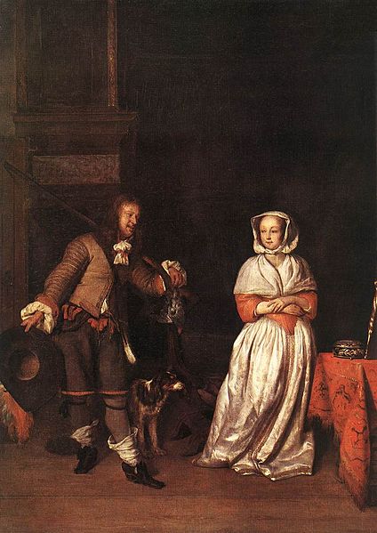 Gabriel Metsu The Hunter and a Woman